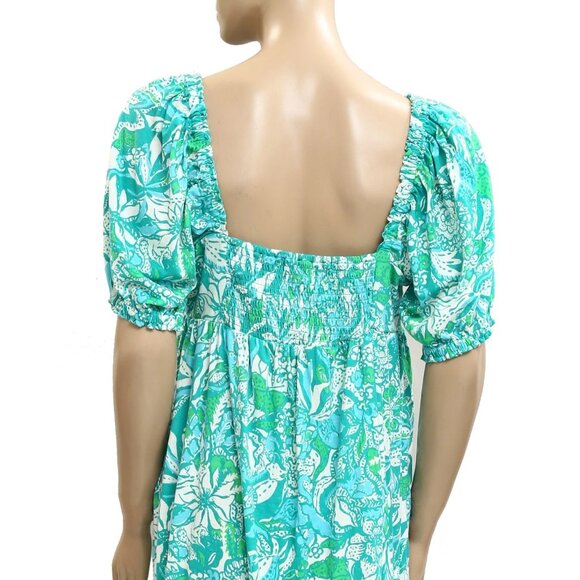 Lilly Pulitzer Delaney Short Sleeve Mini Dress Cumulus Printed M NEW 282421 - Picture 6 of 6
